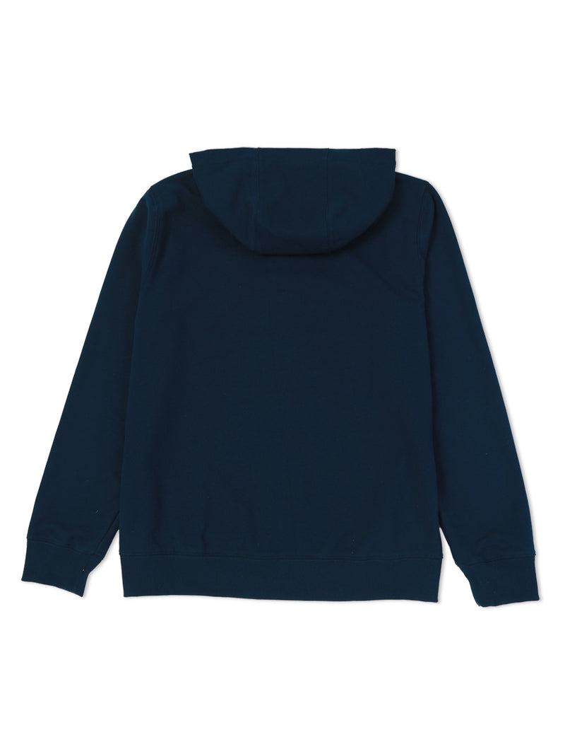 เสื้อฮู้ดดี้มีซิปผู้ชาย ทรงตรง สีกรมท่า