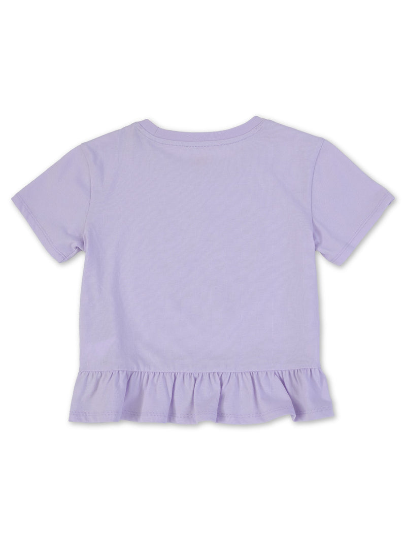 REGULAR FIT LITTLE PINK COLLECTION GIRL'S TEE SHORT SLEEVE PURPLE