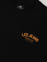 เสื้อสเวตเชิ้ตผู้ชาย ทรงตรง สีดำ