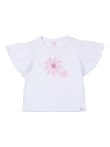 REGULAR FIT LITTLE PINK COLLECTION GIRL'S TEE SHORT SLEEVE WHITE