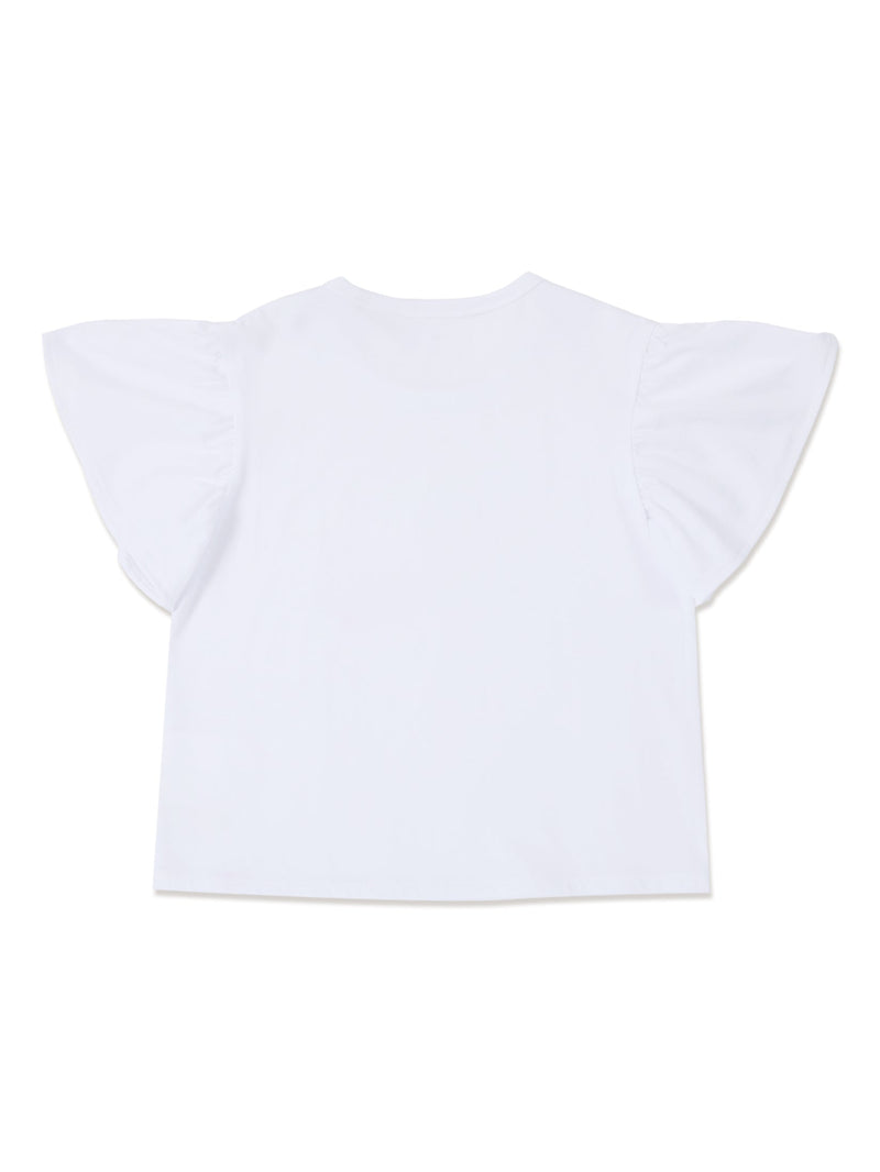 REGULAR FIT LITTLE PINK COLLECTION GIRL'S TEE SHORT SLEEVE WHITE