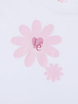REGULAR FIT LITTLE PINK COLLECTION GIRL'S TEE SHORT SLEEVE WHITE