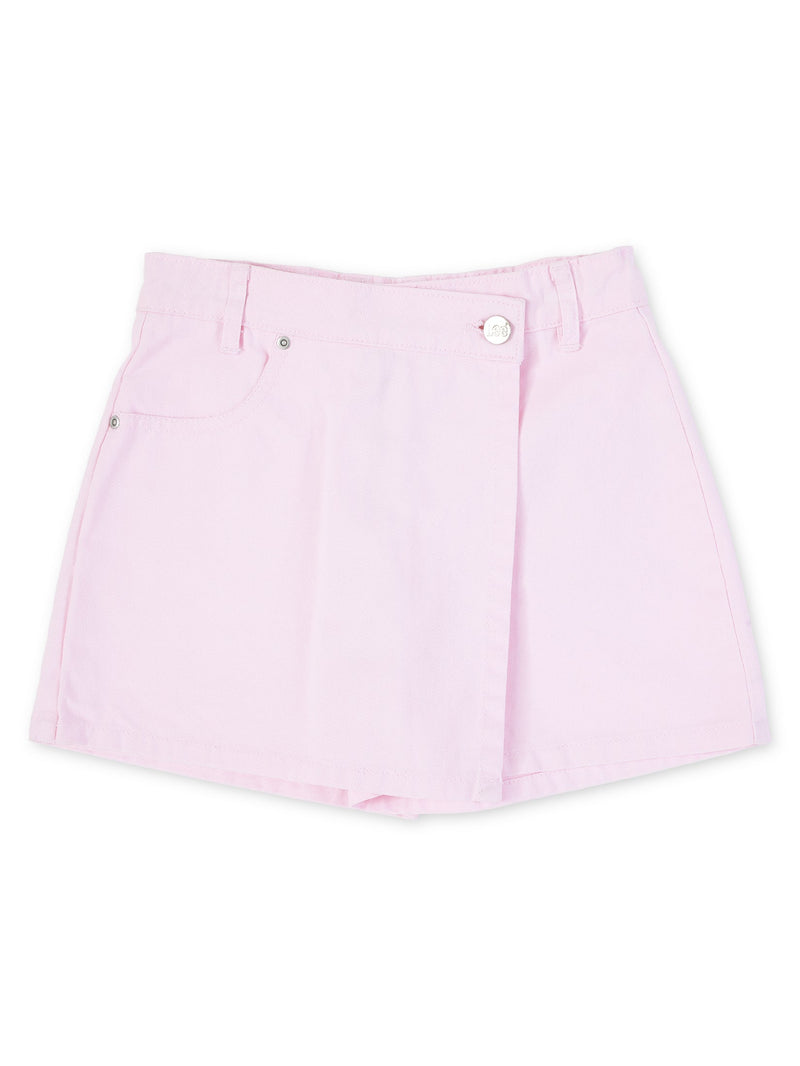 กระโปรงกางเกงขาสั้นเด็กผู้หญิง คอลเลคชั่น LITTLE PINK สีชมพู