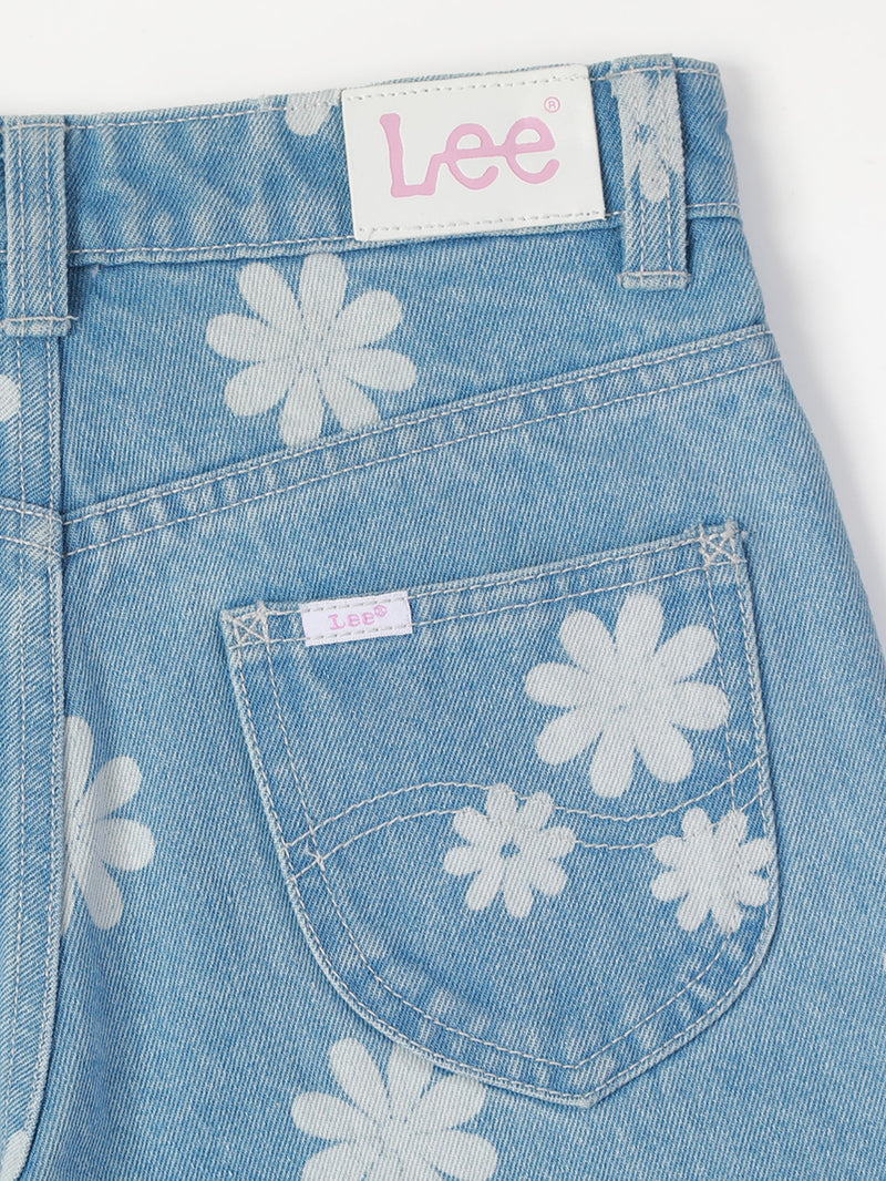 กางเกงยีนส์เด็กผู้หญิง คอลเลคชั่น LITTLE PINK COMFORT FIT เอวกลาง ทรงกระบอก สียีนส์อ่อน