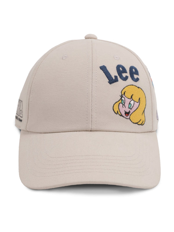 หมวกแก๊ปผู้ชาย / ผู้หญิง คอลเลคชั่น LEE X AKID FROM YESTERDAY สีครีม