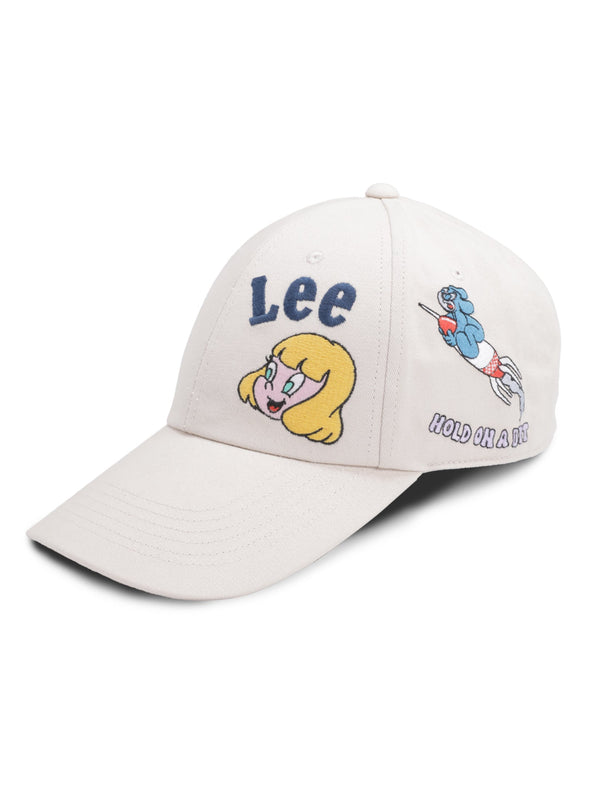 หมวกแก๊ปผู้ชาย / ผู้หญิง คอลเลคชั่น LEE X AKID FROM YESTERDAY สีขาว