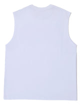 เสื้อกล้ามผู้ชาย ทรงตรง สีขาว