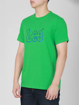 เสื้อยืดแขนสั้นผู้ชาย ทรงตรง สีเขียว