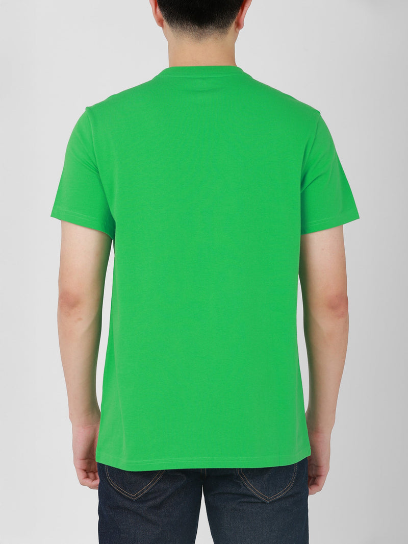 เสื้อยืดแขนสั้นผู้ชาย ทรงตรง สีเขียว