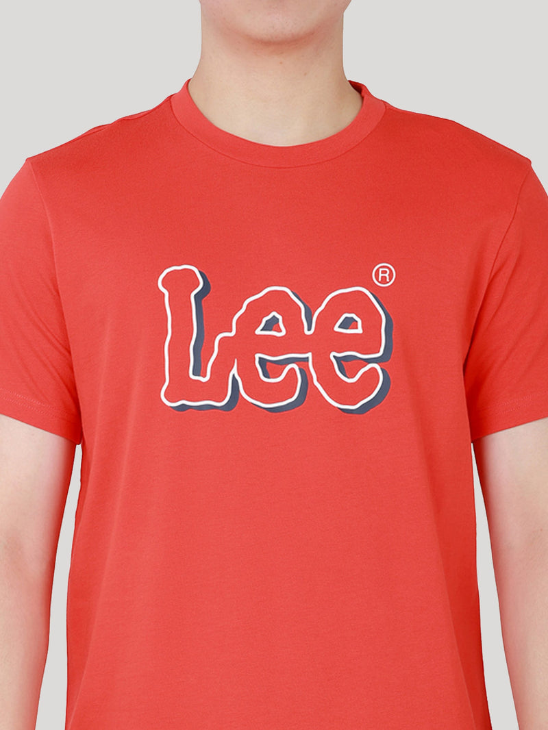 REGULAR FIT MEN'S TEE SHORT SLEEVE ORANGE