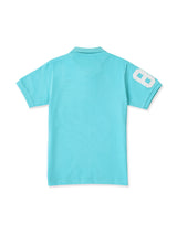 เสื้อโปโลแขนสั้นเด็กผู้ชาย คอลเลคชั่น LEE SPORTY ทรงตรง สีเขียว