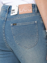 กางเกงยีนส์ผู้หญิง SLIM FIT เอวกลาง ทรงเข้ารูป สียีนส์อ่อน