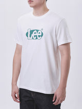 เสื้อยืดแขนสั้นผู้ชาย ทรงตรง สีครีม