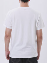 เสื้อยืดแขนสั้นผู้ชาย ทรงตรง สีครีม