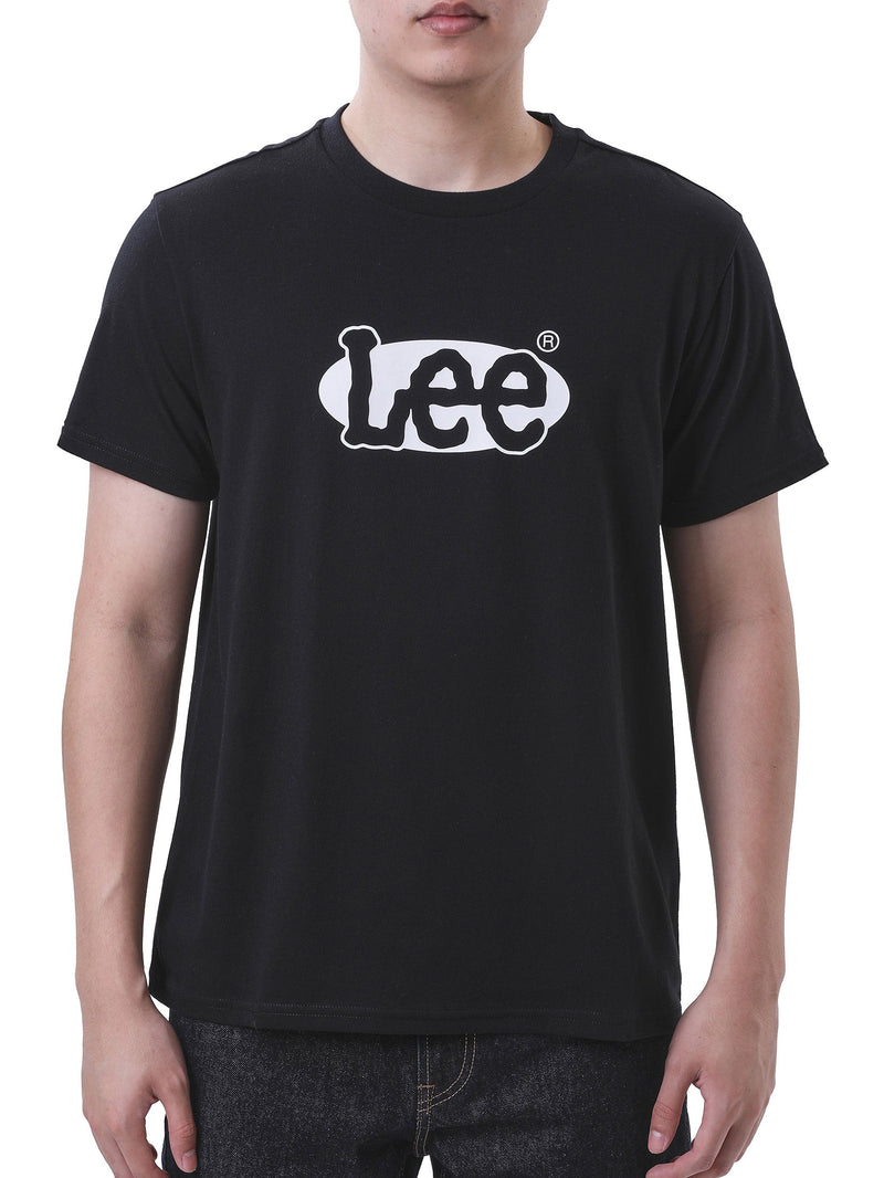 เสื้อยืดแขนสั้นผู้ชาย ทรงตรง สีดำ