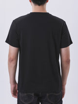 เสื้อยืดแขนสั้นผู้ชาย ทรงตรง สีดำ