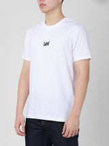 เสื้อยืดแขนสั้นผู้ชาย ทรงตรง สีขาว