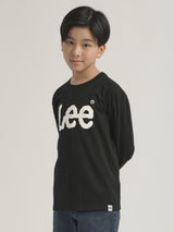 เสื้อยืดแขนยาวเด็กผู้ชาย / เด็กผู้หญิง ทรงตรง สีดำ