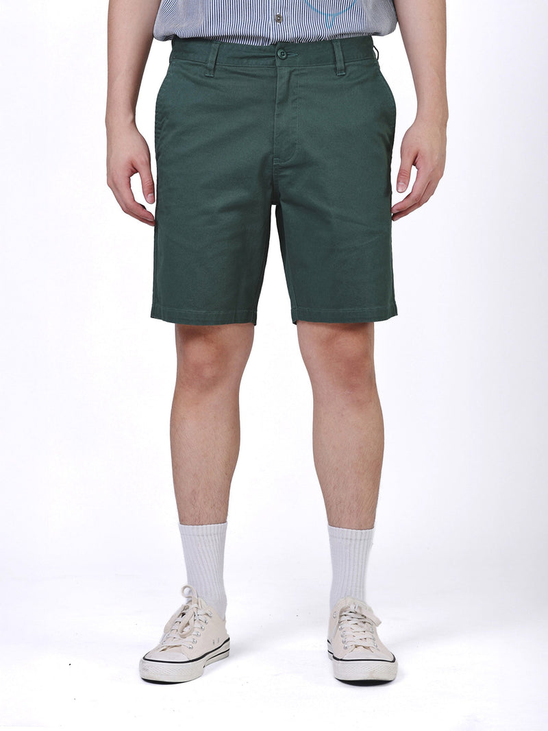 กางเกงขาสั้นผู้ชาย คอลเลคชั่น LEE X AKID FROM YESTERDAY RELAXED FIT เอวกลาง ทรงกระบอกใหญ่ สีเขียว