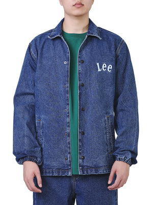 เสื้อแจ็คเก็ตผู้ชาย คอลเลคชั่น LEE X AKID FROM YESTERDAY COMFORT FIT สียีนส์กลาง