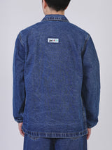 COMFORT FIT LEE X AKID FROM YESTERDAY COLLECTION MEN'S DENIM JACKET MID INDIGO