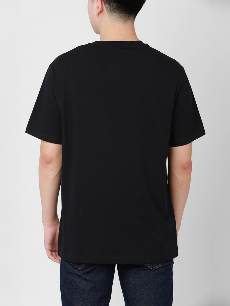 เสื้อยืดแขนสั้นผู้ชาย COMFORT FIT สีดำ