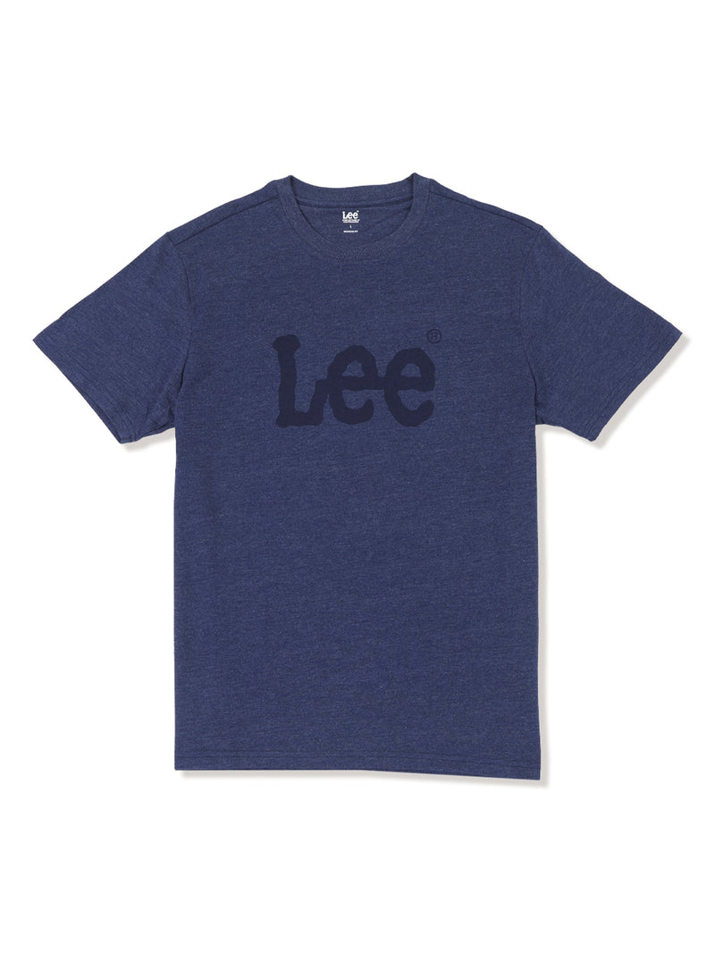 เสื้อยืดแขนสั้นผู้ชาย ทรงตรง สีกรมท่า