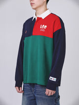 เสื้อสเวตเชิ้ตผู้ชาย คอลเลคชั่น LEE X AKID FROM YESTERDAY LOOSE FIT สีกรมท่า