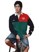 เสื้อสเวตเชิ้ตผู้ชาย คอลเลคชั่น LEE X AKID FROM YESTERDAY LOOSE FIT สีกรมท่า
