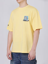 เสื้อยืดแขนสั้นผู้ชาย คอลเลคชั่น LEE X AKID FROM YESTERDAY LOOSE FIT สีเหลือง