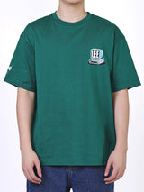 เสื้อยืดแขนสั้นผู้ชาย คอลเลคชั่น LEE X AKID FROM YESTERDAY LOOSE FIT สีเขียว