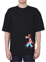 เสื้อยืดแขนสั้นผู้ชาย คอลเลคชั่น LEE X AKID FROM YESTERDAY LOOSE FIT สีดำ