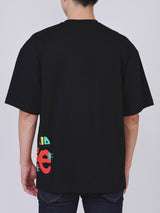 เสื้อยืดแขนสั้นผู้ชาย คอลเลคชั่น LEE X AKID FROM YESTERDAY LOOSE FIT สีดำ