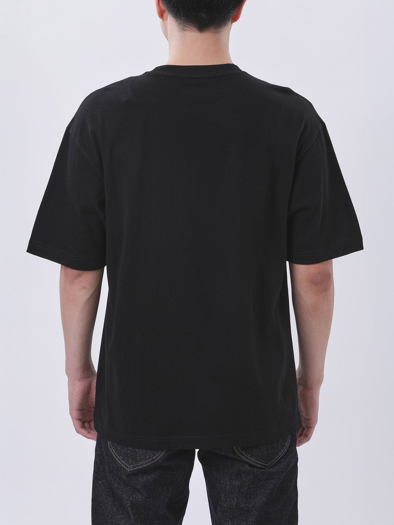 เสื้อยืดแขนสั้นผู้ชาย LOOSE FIT สีดำ