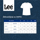 เสื้อยืดแขนสั้นผู้หญิง คอลเลคชั่น LEE X AKID FROM YESTERDAY CROPPED FIT สีครีม