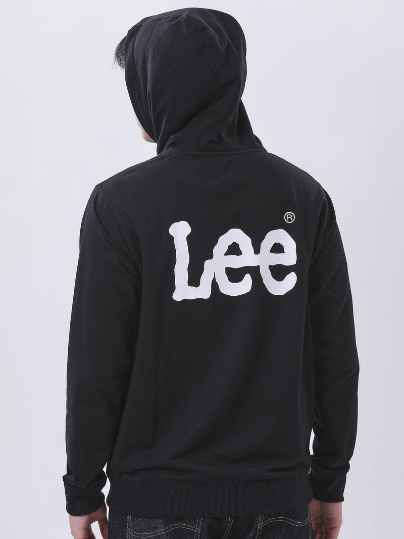 REGULAR FIT MEN'S ZIP UP HOODIE BLACK