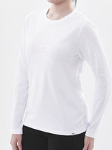 REGULAR FIT WOMEN'S LONG SLEEVE T-SHIRT WHITE