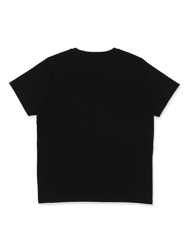 เสื้อยืดแขนสั้นผู้หญิง ทรงตรง สีดำ