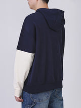 เสื้อฮู้ดดี้แบบสวมผู้ชาย คอลเลคชั่น LEE X AKID FROM YESTERDAY LOOSE FIT สีกรมท่า