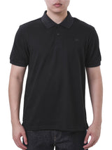 เสื้อยืดโปโลผู้ชาย ทรงตรง สีดำ