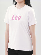 เสื้อยืดแขนสั้นผู้หญิง ทรงตรง สีครีม