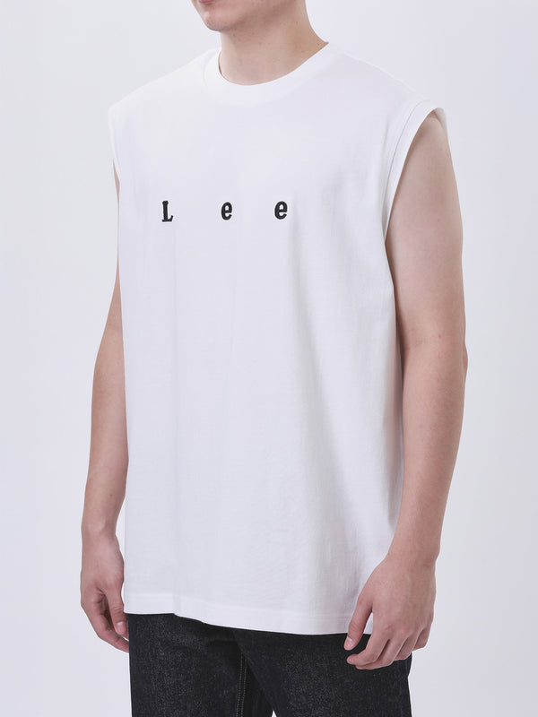 เสื้อยืดแขนกุดผู้ชาย COMFORT FIT สีครีม