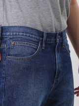 กางเกงยีนส์ผู้ชาย DEAN FIT เอวกลาง ทรงตรง สียีนส์กลาง