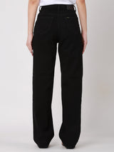 RELAXED FIT MID RISE COMFORT WOMEN'S JEANS BLACK
