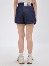 กระโปรงกางเกงขาสั้นผู้หญิง สียีนส์เข้ม