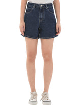 กางเกงยีนส์ขาสั้นผู้หญิง สียีนส์กลาง