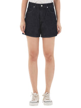 กางเกงยีนส์ขาสั้นผู้หญิง สียีนส์เข้ม