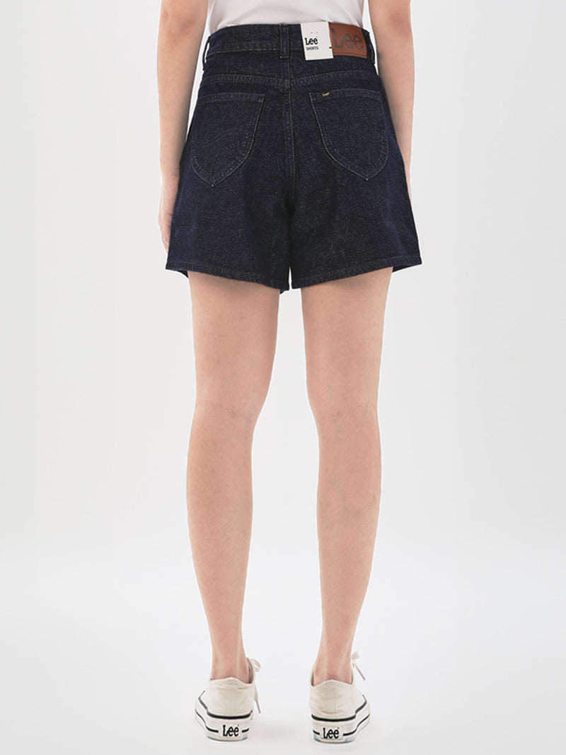 กางเกงยีนส์ขาสั้นผู้หญิง สียีนส์เข้ม