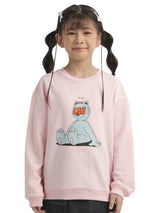OVERSIZE FIT LEE X AKID FROM YESTERDAY COLLECTION GIRL'S SWEATSHIRT PINK