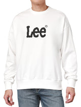 เสื้อสเวตเชิ้ตผู้ชาย LOOSE FIT สีขาว
